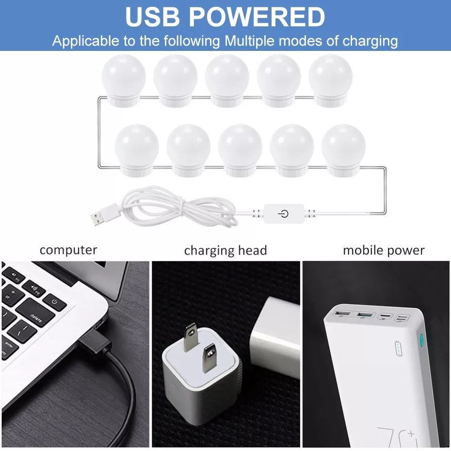 Miniatura 3 de Extension Luz Para Espejo Hollywood